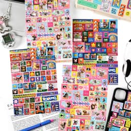 1 Sheet Rainbow Dream Series Kawaii Decorative Sticker Creative Collage DIY Diary Scrapbook Handmade Material Stationery Sticker