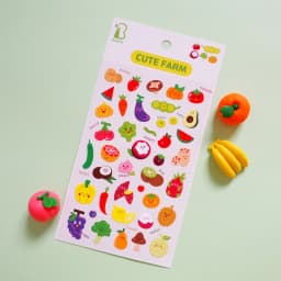 Korean BONITO Cute Farm Nylon Stickers Scrapbooking Diy Journal Diary Sticker Cute Decor Gift Stationery Sticker School Gifts