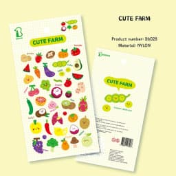 Korean BONITO Cute Farm Nylon Stickers Scrapbooking Diy Journal Diary Sticker Cute Decor Gift Stationery Sticker School Gifts