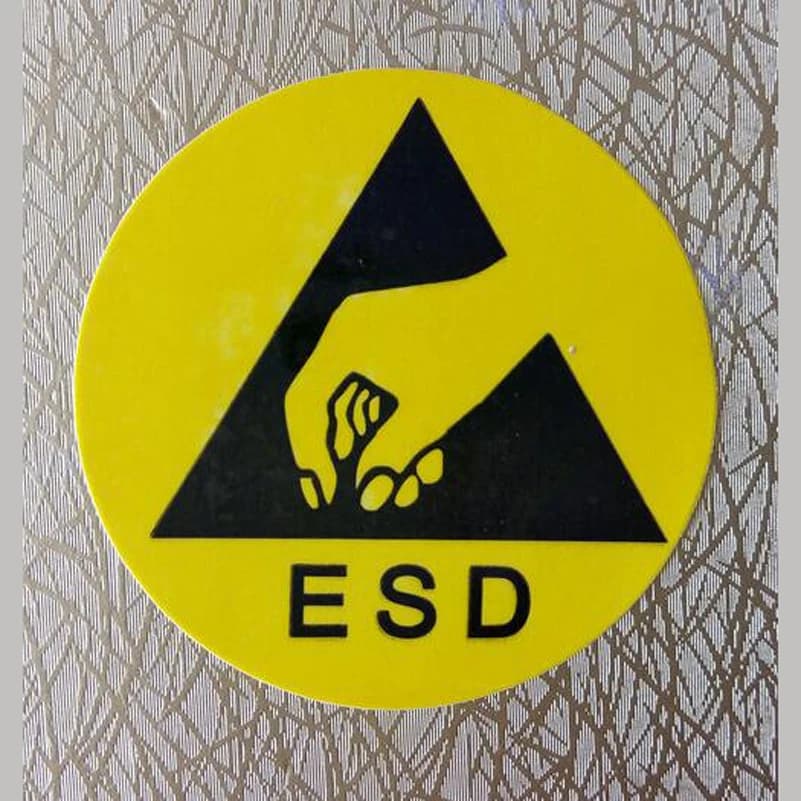 ESD Antistatic Label Sticker Warnings