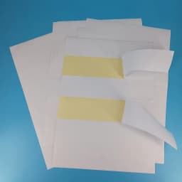 Matte White A4 Printable Sticker Label Long Strip Sticker Blank Rectangular Print Stickers for Shipping Mark, Product Label Tags