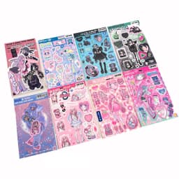 Sharkbang New Arrival 1/4/6/8pcs BOBO Scrapbook Stickers Korean Decor Lable Journal Album Stationery Kawaii Sticker Suppliers