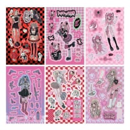 Sharkbang New Arrival 1/4/6/8pcs BOBO Scrapbook Stickers Korean Decor Lable Journal Album Stationery Kawaii Sticker Suppliers