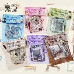 20PCS PET Frame Stickers for Scrapbooking, Self-Adhesive Scrapbooking Stickers Supplies Journal for Adult Card Making DIY