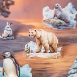 20sheets Cute Stationery Sticker Forest Animal Landscape PET Die Cutting Sticker Book Scrapbook DIY Decorative Material Sticker