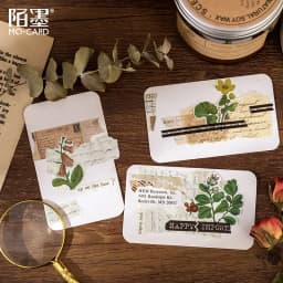 46 Pcs/Box Green Plant & Flower Decorative Stationery Stickers for Scrapbooking DIY Diary Album Stick Labels