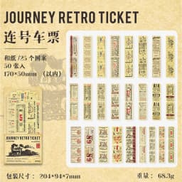50pcs/lot Kawaii Scrapbook Sticker Journey tickets Scrapbooking Supplies diary Planner Decorative Craft Stationery Sticker