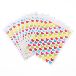 10 Sheets/Pack Of Children'S Mini Kindergarten Award Stickers Teacher Praise Praise Label Award Five-Pointed Star Heart Shape