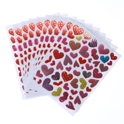 10 Sheets/Pack Of Children'S Mini Kindergarten Award Stickers Teacher Praise Praise Label Award Five-Pointed Star Heart Shape