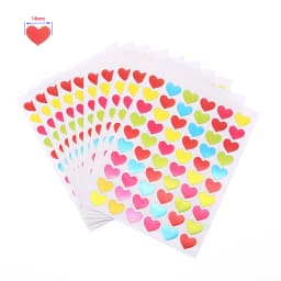 10 Sheets/Pack Of Children'S Mini Kindergarten Award Stickers Teacher Praise Praise Label Award Five-Pointed Star Heart Shape