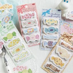 120 Pcs Kawaii Stationery Color Candy Label Index Stickers Aesthetic Message Memo for Handbook Scrapbooking Office Supplies