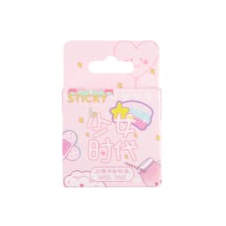 46Pcs Pink Girlhood Mini Paper Stickers Kawaii Japanese Stationery for DIY Album Diary Scrapbooking Label Decor