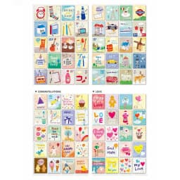 80pcs/4sheet DIY Retro Stamp London Paris Prince Italy Sticky Paper Sticker Kawaii Girl Stationery Stickers for Diary Decoration