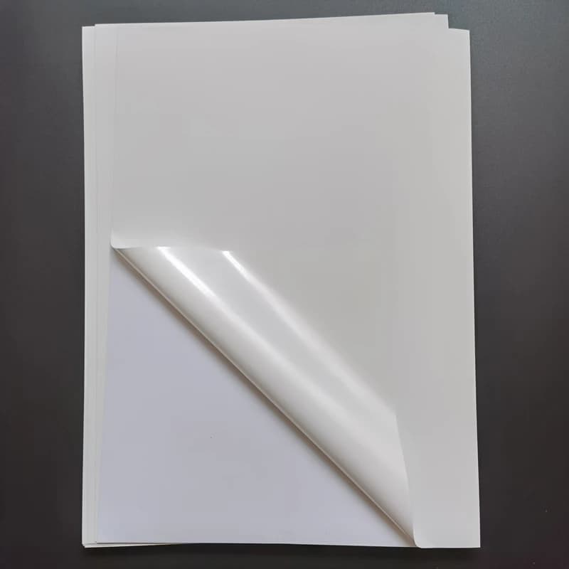 50 Sheets Waterproof Self Adhesive A4 Blank White Vinyl Sticker Label Paper for Laser/UV Printer