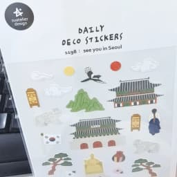 Korean Import Suatelier See You In Seoul Paper Sticker Scrapbook Decoration Stationery DIY Stickers School Office Supply 1198