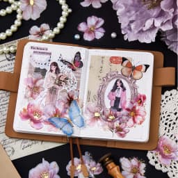 20pcs/1lot Kawaii Scrapbook Sticker The Poem of Blossoms Scrapbooking Supplies Planner Decorative Stationery Sticker