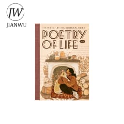 JIANWU Poetic Life Series Vintage Character Landscaping Material Collage Sticker Book Creative DIY Journal Stationery