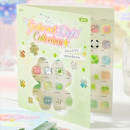 Mr Paper PET Holographic Silver Resin Coated Sticker Single Sheet Glitter Transparent Decal Planner Phone Case DIY Decoration
