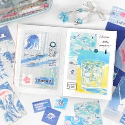 40pcs Dream Shelter Series Ins Landscape Sticker Material Pack Creative Collage DIY Junk Journal Scrapbook Aesthetic Supplies