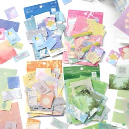 40pcs Dream Shelter Series Ins Landscape Sticker Material Pack Creative Collage DIY Junk Journal Scrapbook Aesthetic Supplies