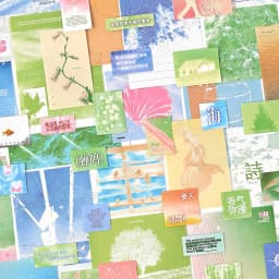 40pcs Dream Shelter Series Ins Landscape Sticker Material Pack Creative Collage DIY Junk Journal Scrapbook Aesthetic Supplies
