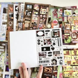 32piece/book Y2K Retro Cute Bear Diary Sticker for Phone Camera Journal Postcard DIY Kawaii Decoration Sticker Gift