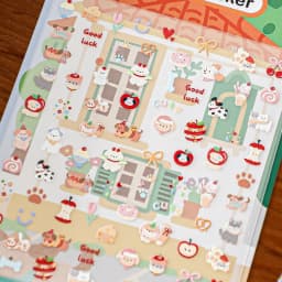 Korean Import NEKONI Mini Sweet Animals Cartoon Art Stickers Scrapbooking Diy Journaling Stationery School Nail Stickers