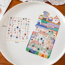 Korean Import NEKONI Mini Sweet Animals Cartoon Art Stickers Scrapbooking Diy Journaling Stationery School Nail Stickers