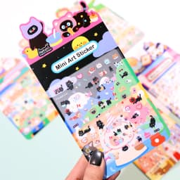 Korean Import NEKONI Mini Sweet Animals Cartoon Art Stickers Scrapbooking Diy Journaling Stationery School Nail Stickers