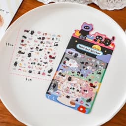 Korean Import NEKONI Mini Sweet Animals Cartoon Art Stickers Scrapbooking Diy Journaling Stationery School Nail Stickers