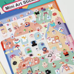 Korean Import NEKONI Mini Sweet Animals Cartoon Art Stickers Scrapbooking Diy Journaling Stationery School Nail Stickers