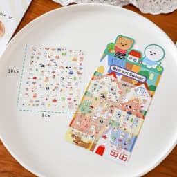 Korean Import NEKONI Mini Sweet Animals Cartoon Art Stickers Scrapbooking Diy Journaling Stationery School Nail Stickers