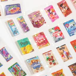 10sheets Kawaii Japanese Showa style glitter film PET die-cutting stickers DIY handmade scrapbook cute stationery stickers