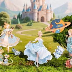 Mr Paper 45pcs/3dags Fairytale Adventure Story Theme Hard Card Sticker DIY Handbook Card Photo Frame Scrapbook Diary Magazine