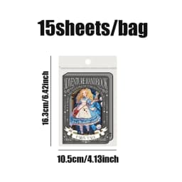 Mr Paper 45pcs/3dags Fairytale Adventure Story Theme Hard Card Sticker DIY Handbook Card Photo Frame Scrapbook Diary Magazine