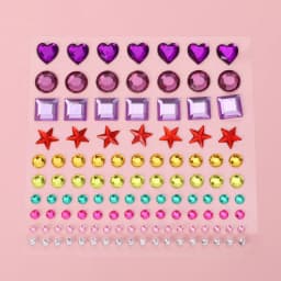 Shiny Diamond Sticker Acrylic Crystal Cute Stationery Colorful DIY Decoration Stickers Scrapbooking for Kids Girls