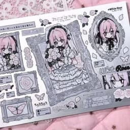 Korean Ins Cute Dark Girl Decorative Stickers Book Scrapbooking Phone Case DIY Journal Collage Material Sticker Gift
