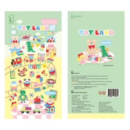 Korean Import Original BONITO Playground Cartoon Paper Stickers Scrapbooking Diy Journal Diary Sticker Cute Decor Gift