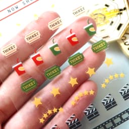 Korean Import Suatelier Mini Drink Popcorn Movie Roll Sticker Scrapbooking Diy Journaling Diary Stationery Sticker 125