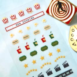 Korean Import Suatelier Mini Drink Popcorn Movie Roll Sticker Scrapbooking Diy Journaling Diary Stationery Sticker 125