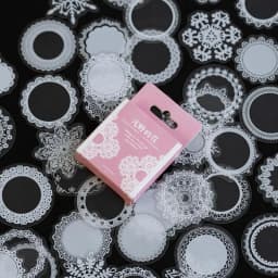 50pcs Kawaii Vintage Lace Flower Stationery Stickers Cute Girl DIY Craft Decorative Art Scrapbooking Album Supplies