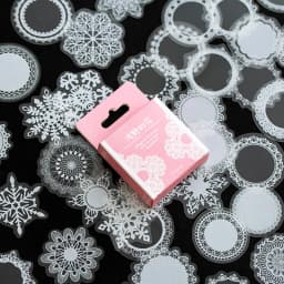 50pcs Kawaii Vintage Lace Flower Stationery Stickers Cute Girl DIY Craft Decorative Art Scrapbooking Album Supplies