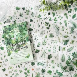 20 Sheets/pack Flower Images Die-cut Washi Sticker Book Watercolor Painting Plants Scrapbooking Creative Journal Collages