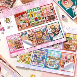 Mr. Paper 30pcs Organized Daily Sticker Book, Life Theme Journal Supplies, Multi-Function Collage Decor, Creative Stationery