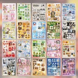 Mr. Paper 20Pcs/bag cut film sticker book Japanese ancient morning style material handbook Valley beauty diy goo card collage