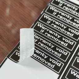 70pcs 34x9mm WARRANTY VOID IF REMOVED Brittle Paper Security Seal Open Indicator Tamper Evident Removal Proof Protection Label