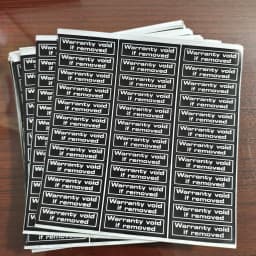 70pcs 34x9mm WARRANTY VOID IF REMOVED Brittle Paper Security Seal Open Indicator Tamper Evident Removal Proof Protection Label