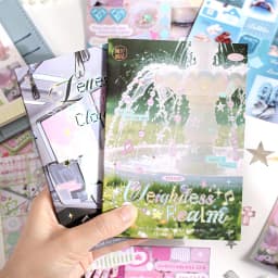 24/48 Sheets Die cut Stickers book Cartoon Aesthetics Decorative handmade Scrapbooking supplies Japanese Stationery Stickers
