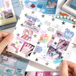 24/48 Sheets Die cut Stickers book Cartoon Aesthetics Decorative handmade Scrapbooking supplies Japanese Stationery Stickers