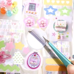 24/48 Sheets Die cut Stickers book Cartoon Aesthetics Decorative handmade Scrapbooking supplies Japanese Stationery Stickers